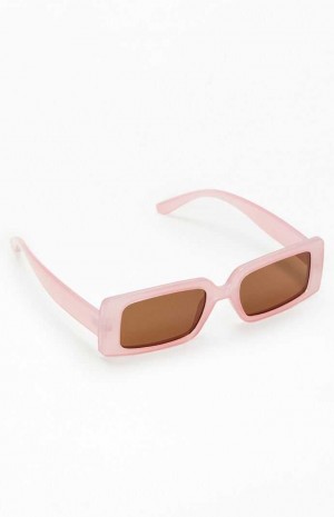 Gafas de Sol PacSun Pink Square Plástica Mujer Rosas | CGYWT8049