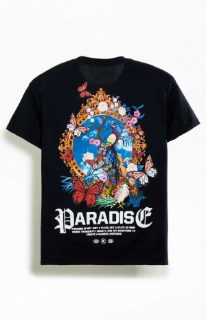 T-shirt PacSun Paradise Hombre Negras | ATLIO8647